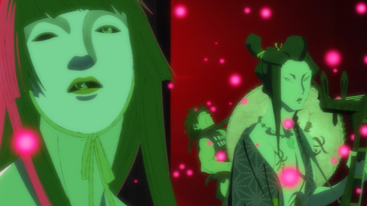 Still from INU-OH, feature film by Masaaki Yuasa, distributed by GKIDS.